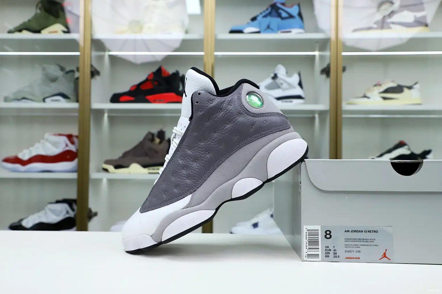 13 RETRO 'ATMOSPHERE -414571-016 AIR Kimikick JORDAN GREY' 0418